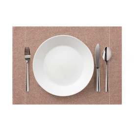 Mantel Individual "Day Drap" Marrón Tierra 32x45cm (72 Uds)