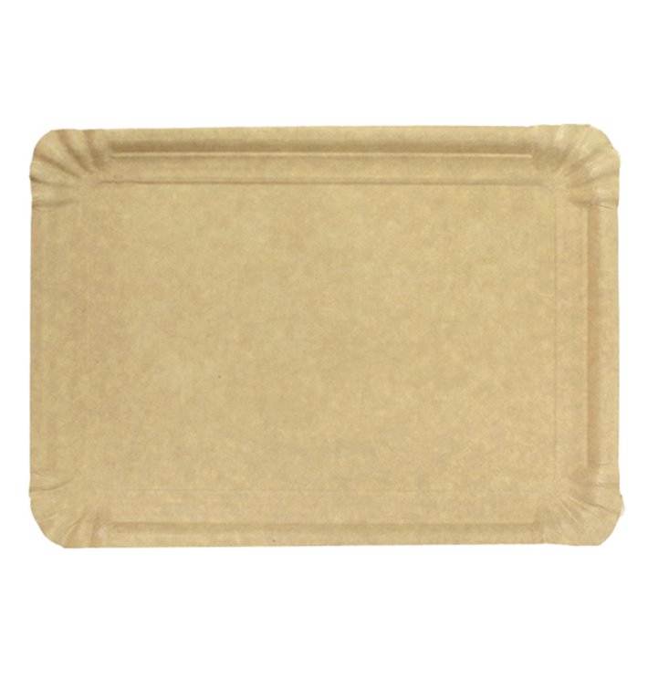Bandeja de Carton Rectangular Kraft 16x22 cm (1400 Uds)