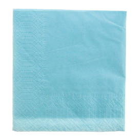 Servilleta Papel Cenefa 20x20 2C Celeste (6000 Uds)
