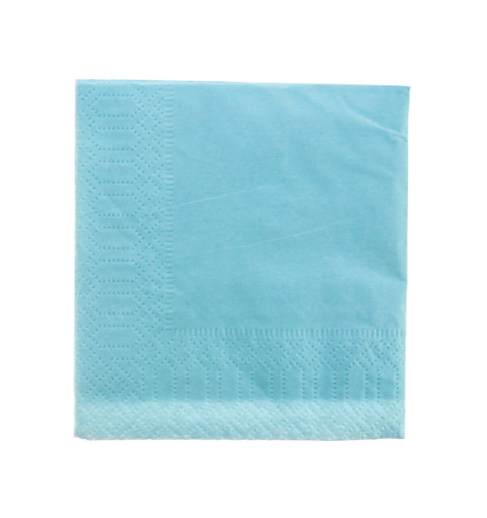 Servilleta Papel Cenefa 20x20 2C Celeste (6000 Uds) Servilleta Papel Cenefa 20x20 2C Celeste (6000 Uds)