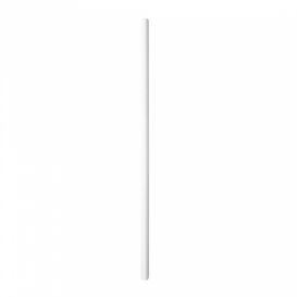 Pajita Recta de Papel Blanco Enfundada en Blanco Ø6mm 21cm (6000 Uds)