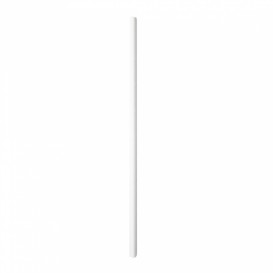 Pajita Recta de Papel Blanco Enfundada en Blanco Ø6mm 21cm (6000 Uds)