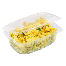 Tarrina Bisagra PP Transparente 1800ml 190x185mm (50 Uds)