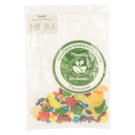 Bolsas de Polietileno Autocierre y Bolsillo 23x32+26cm G200 (1000 Uds)