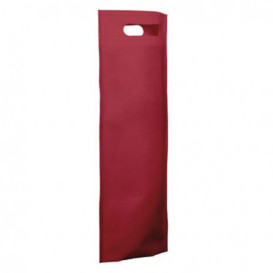 Bolsa Termosellada con Fuelle en Base Burdeos 17x40+10cm 80g (25 Uds)
