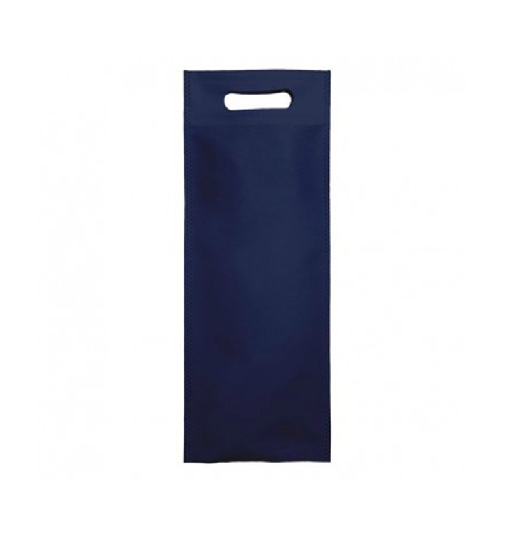 Bolsa Termosellada con Fuelle en Base Azul Marino 17x40+10cm 80g (25 Uds)