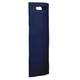 Bolsa Termosellada con Fuelle en Base Azul Marino 17x40+10cm 80g (25 Uds)