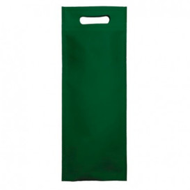 Bolsa Termosellada con Fuelle en Base Verde 17x40+10cm 80g (25 Uds)