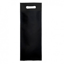 Bolsa Termosellada con Fuelle en Base Negro 17x40+10cm 80g (25 Uds)