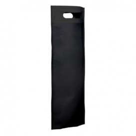 Bolsa Termosellada con Fuelle en Base Negro 17x40+10cm 80g (25 Uds)