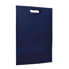 Bolsa Termosellada con Fuelle en Base Azul Marino 17x22,5+5cm 80g (25 Uds)