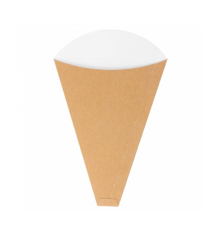 Cono Kraft "Crêpes" 12x2,5x19cm 300g/m2 (2000 Uds)