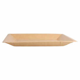 Plato de Papel Biocated Natural Cuadrado 18cm (400 Uds)