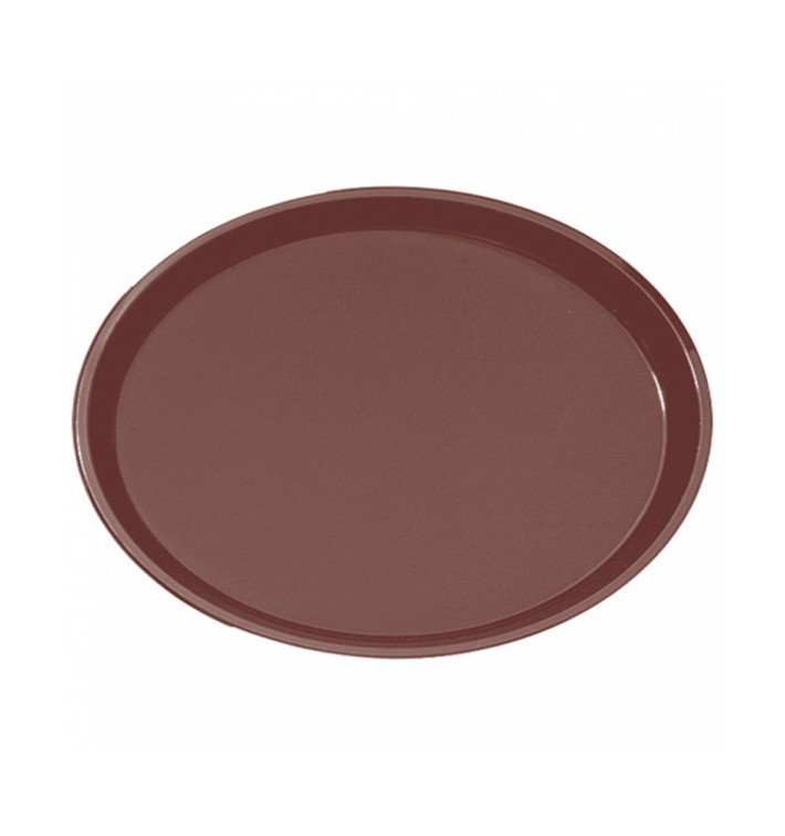 Bandeja PP Oval Antideslizante Marrón 67,0x55,5cm (1 Ud) Bandeja PP Oval Antideslizante Marrón 67,0x55,5cm (1 Ud)