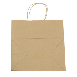 Bolsa Papel Kraft Marron con Asas 100g 30+18x29cm (200 Uds)