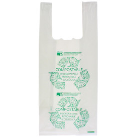 Bolsa Plastico Camiseta 100% Biodegradable 35x50cm (2000 Uds)