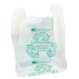 Bolsa Plastico Camiseta 100% Biodegradable 40x50cm (100 Uds)
