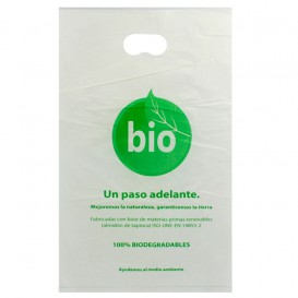 Bolsa Plastico Troquelada 100% Biodegradable 20x33cm (100 Uds)