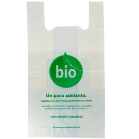 Bolsa Plastico Camiseta 100% Biodegradable 55x60cm (500 Uds)