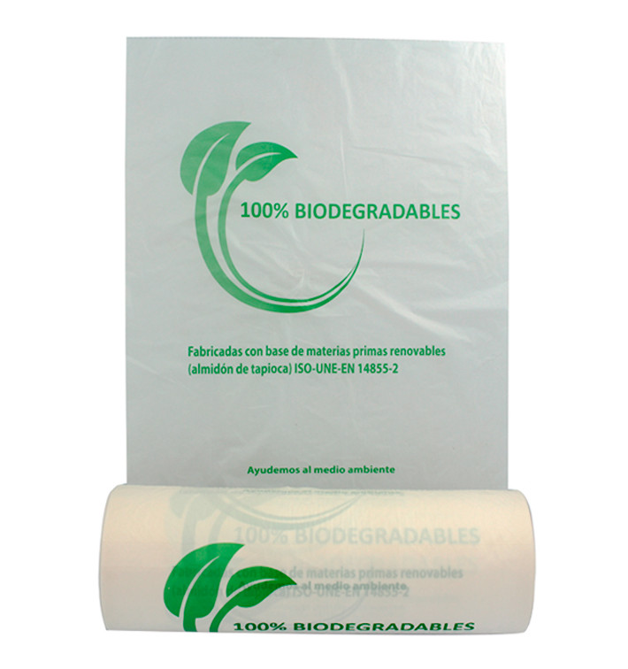 Rollo de Bolsas Plastico 100% Biodegradable 30x40cm (3000 Uds) Rollo de Bolsas Plastico 100% Biodegradable 30x40cm (3000 Uds)