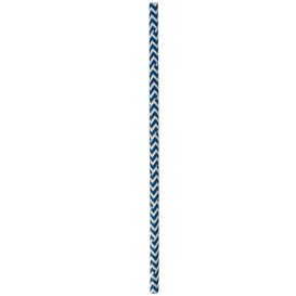 Pajita Recta de Papel Azul y Blanco Ø6mm 20cm (6000 Uds)