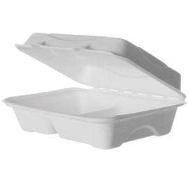 Envase Hamburguesa 2C Caña de Azúcar 23x15x7,5cm (50 Uds)