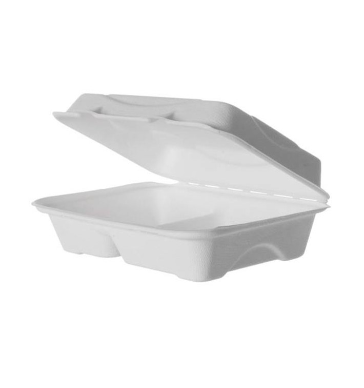 Envase Hamburguesa 2C Caña de Azúcar 23x15x7,5cm (250 Uds) Envase Hamburguesa 2C Caña de Azúcar 23x15x7,5cm (250 Uds)