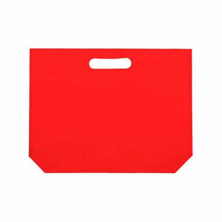 Bolsa Tela TNT Asa Troquelada Rojo 34+8x26cm (25 Uds)