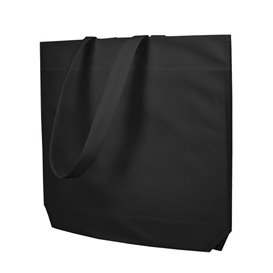 Bolsa Tela TNT Asa Larga Negra 42+10x40cm (25 Uds)