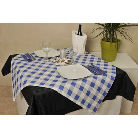 Mantel de Papel Cortado "Cuadros Azules" 37g (400 Uds)