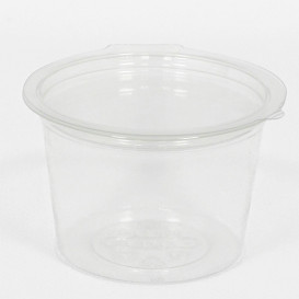 Tarrina Redonda Bisagra APET Transparente 80ml Ø70mm (50 Uds)