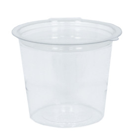 Tarrina Redonda Bisagra APET Transparente 125ml Ø70mm (81 Uds)