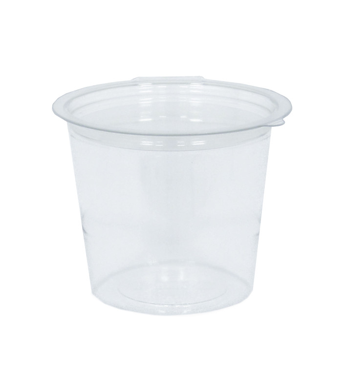 Tarrina Redonda Bisagra APET Transparente 125ml Ø70mm (81 Uds)