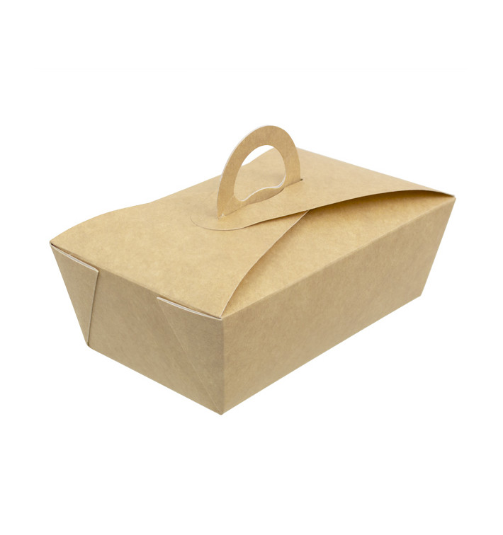 Caja de Menu Kraft 131x131x115mm (25 Uds)