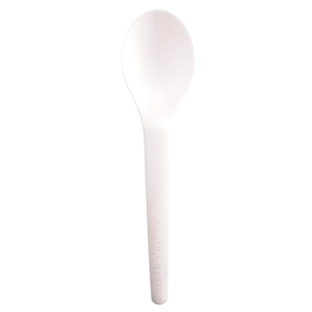 Cucharilla en Almidón de Maíz CPLA Blanca 12cm (100 Uds)