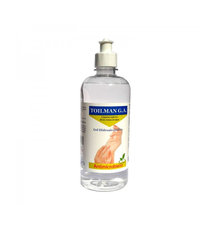Gel Sanitario Hidroalcohólico Antibacterial 500ml (12 Uds)