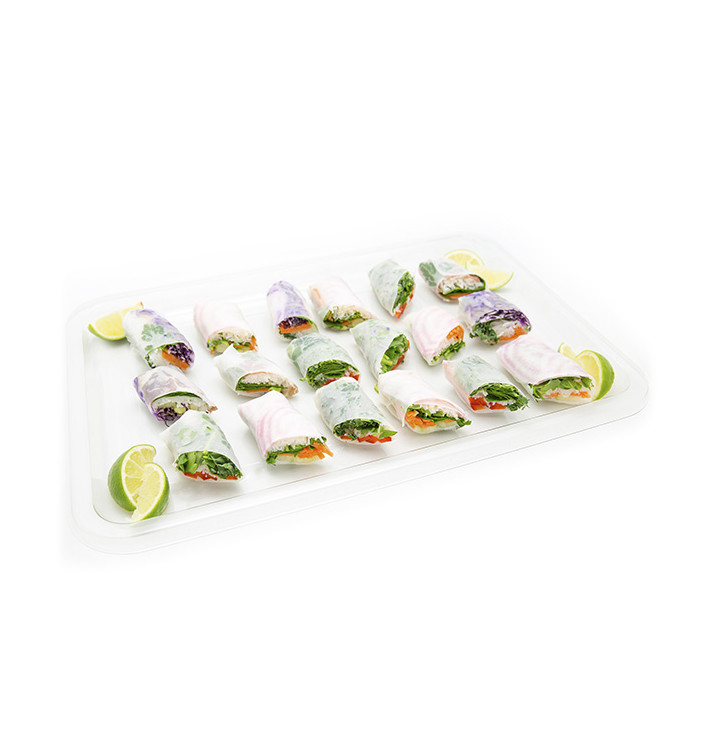 Bandeja Plastico Rectangular Negra 46X30 cm (10 Uds) Bandeja Plastico Rectangular Negra 46X30 cm (10 Uds)