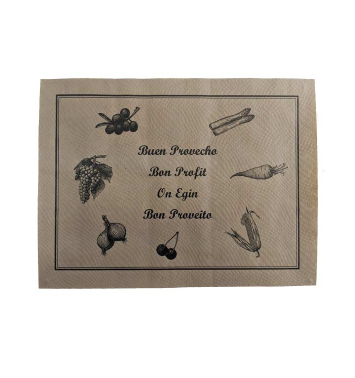 Mantel Individual de papel 30x40cm Rústico 40g (1000 Uds)