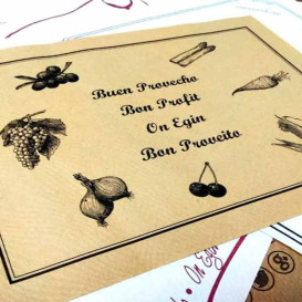 Mantel Individual de papel 30x40cm Rústico 40g (1000 Uds)