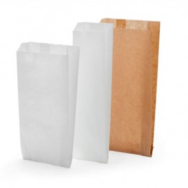 Bolsa de papel blanca 22+12x36cm (250 Unidades)