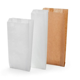 Bolsa de papel Kraft 9+5x32cm (250 Unidades)