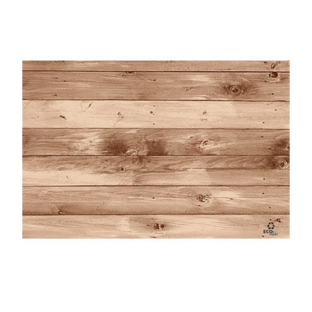 Mantel Individual de Papel Kraft "Madera" 30x40cm 40g/m² (500 Uds)