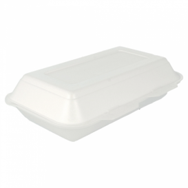 Envase Foam LunchBox Blanco 240x155x70mm (125 Uds)