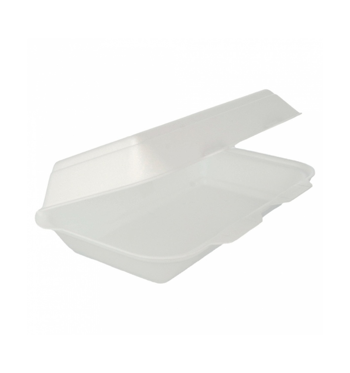 Envase Foam LunchBox Blanco 240x155x70mm (125 Uds)