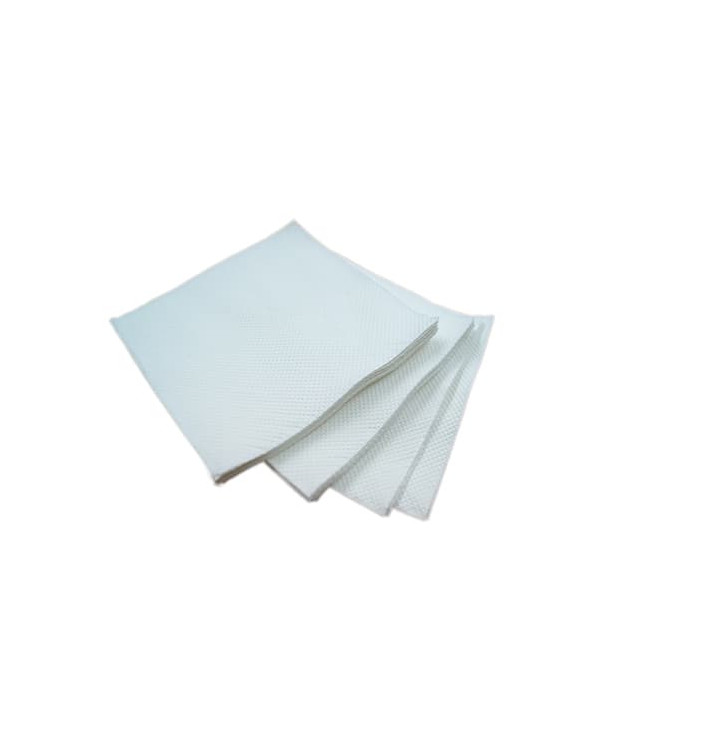 Servilleta de Papel Micropunto 20x20cm 2C Blanco ECO (100 Uds)