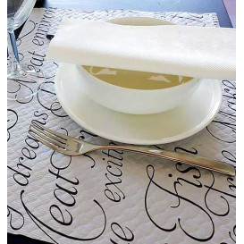 Mantel Individual Papel 30x40cm "Buen Provecho" 40g (1.000 Uds)