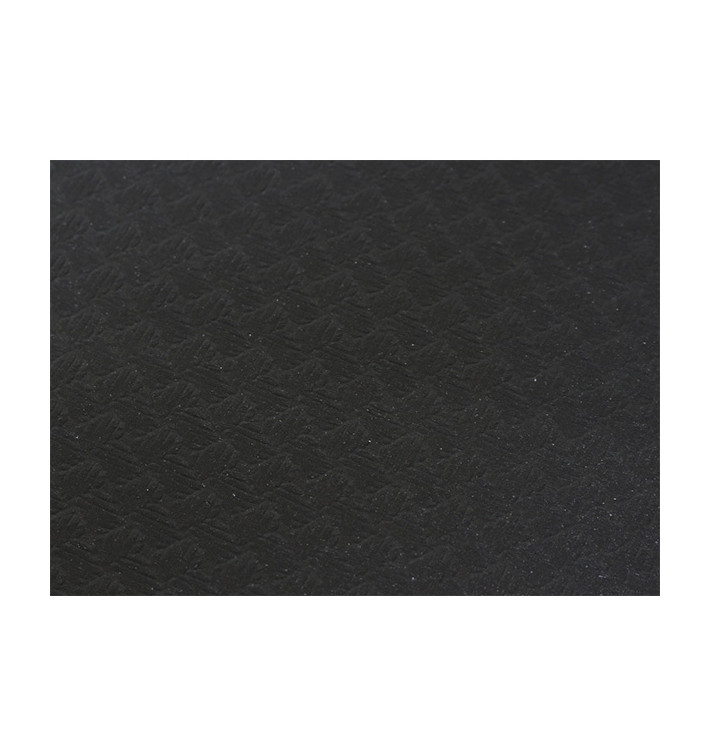 Mantel de Papel Cortado 1,2x1,2 metro Negro 40g (300 Uds)