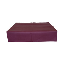 Mantel de Papel Cortado 1,2x1,2 metro Burdeos 40g (300 Uds)