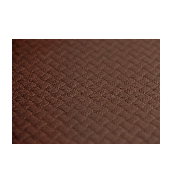 Mantel de Papel Cortado 1,2x1,2 Metro Marrón 40g (300 Uds)