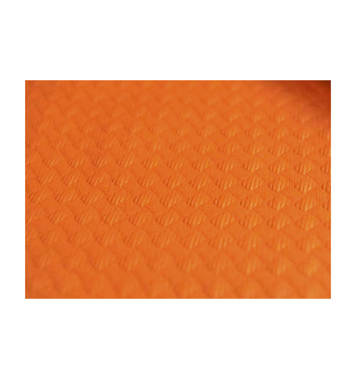 Mantel de Papel Cortado 1,2x1,2 Metro Naranja 40g (300 Uds)